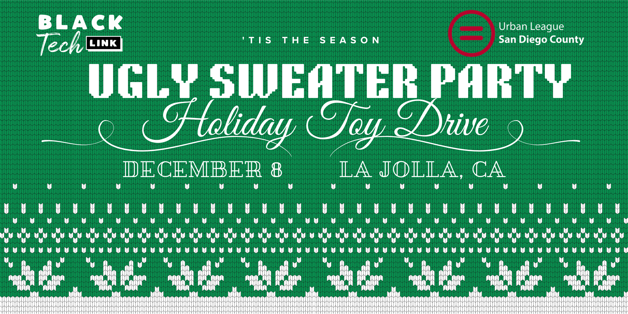 Ugly Sweater Toy Drive Banner